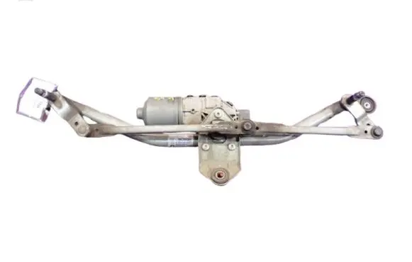 Front wiper linkage and motor