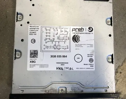 Volkswagen PASSAT B8 MMI control unit 3GB035864