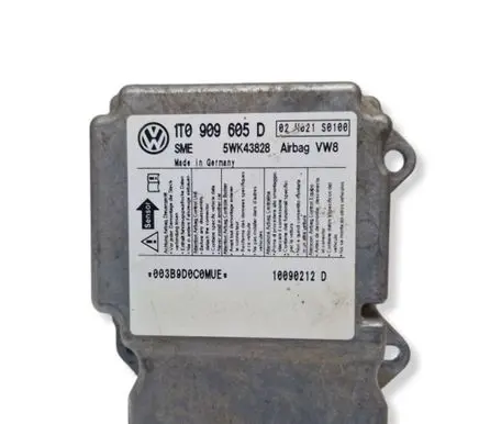 Volkswagen Touran I Airbag control unit/module 1T0909605D 10090212D