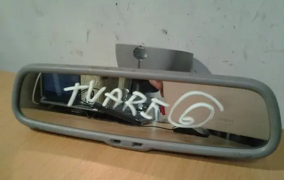 Volkswagen Touareg I Rear view mirror (interior) 7L0857511