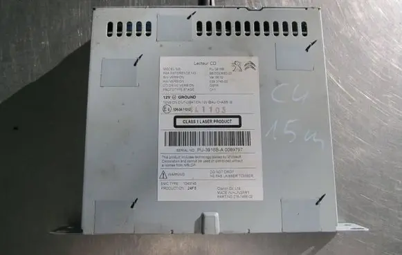 Citroen C4 II Navigation unit CD/DVD player 9805593680 PU3916B 039374500