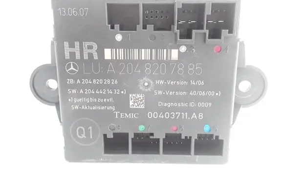 Mercedes-Benz C W204 Door control unit/module A2048207885