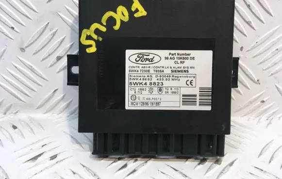 Ford Focus Door central lock control unit/module 98AG15K600DE
