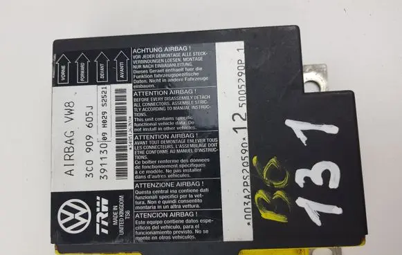 Volkswagen PASSAT B6 Airbag control unit/module 3C0909605J