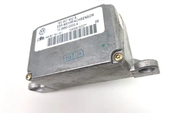 Volkswagen Touareg I ESP acceleration yaw rate sensor 7E0907652A 10098503034 448801001021