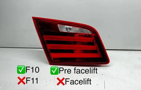Tailgate rear/tail lights