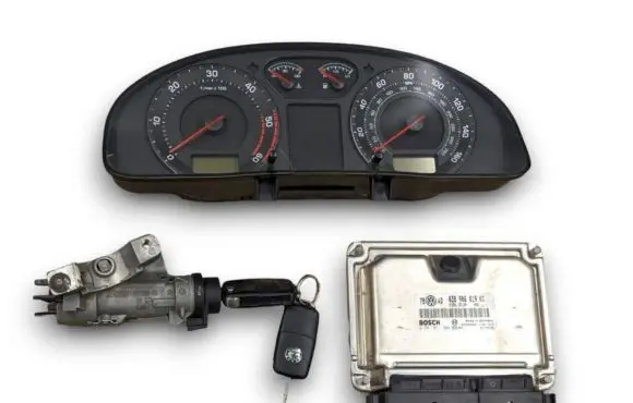 Skoda Superb B5 (3U) Engine ECU kit and lock set 0281011204 038906019KC