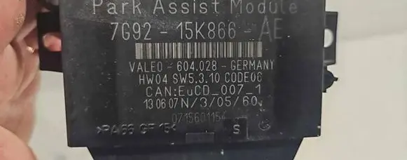 Ford Mondeo MK IV Parking PDC control unit/module 7G9215K866AE 0715601154 604028