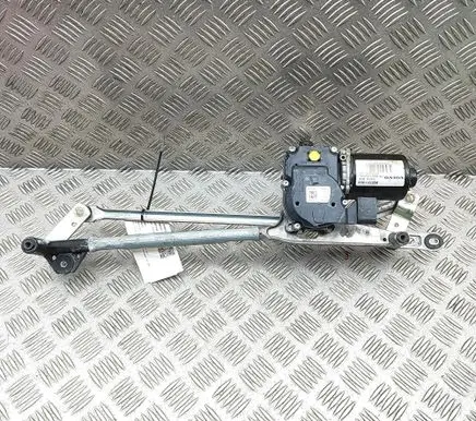 Front wiper linkage and motor
