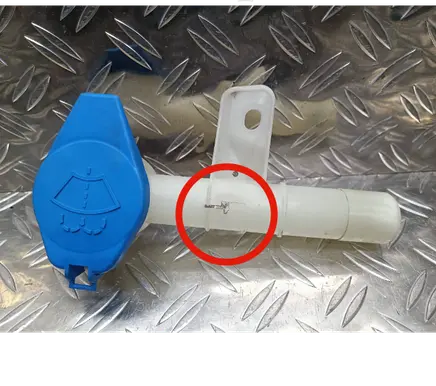Peugeot 408 P54 Window washer liquid tank fill tube 9832003580 9834417180