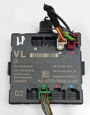 Mercedes-Benz C W204 Door control unit/module A2129003914