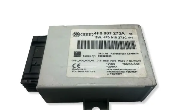 Audi A6 Allroad C6 Tire pressure control unit 4F0907273A