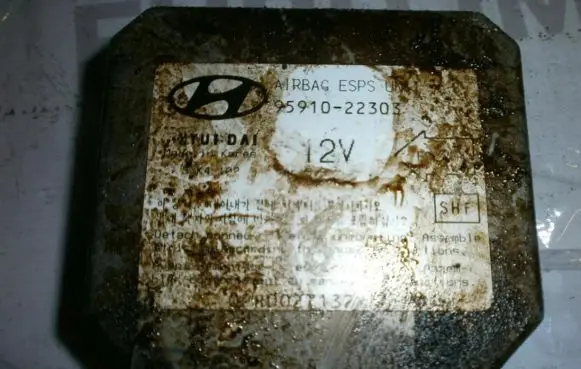 Hyundai Accent Airbag control unit/module 9591022303 5WK4102