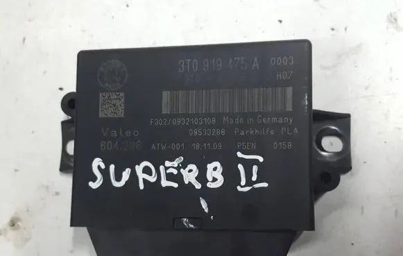 Skoda Superb B6 (3T) Parking PDC control unit/module 3T0919475AXAUTOPX 3T0919475A