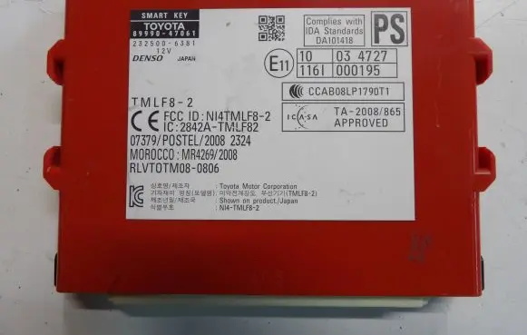 Toyota Prius (XW30) Other control units/modules 8999047061 2325006381 2842ATMLF82