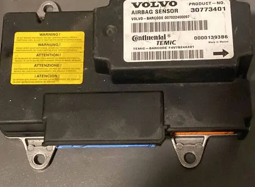 Volvo S40 Airbag control unit/module 30773401 00001393B6 007022400097
