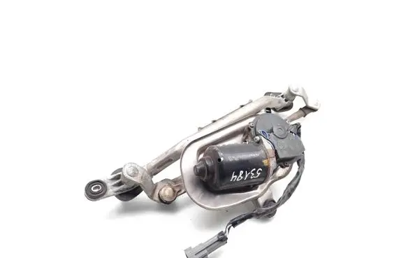 Front wiper linkage and motor
