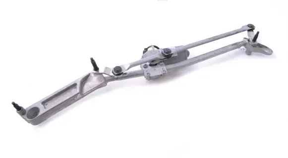 Front wiper linkage and motor