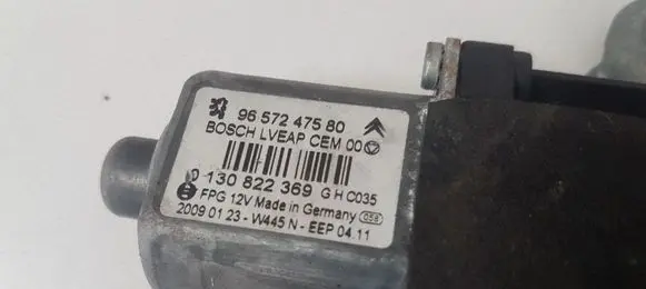 Peugeot 308 Front door window regulator with motor 9657247580 130822369 9659826980