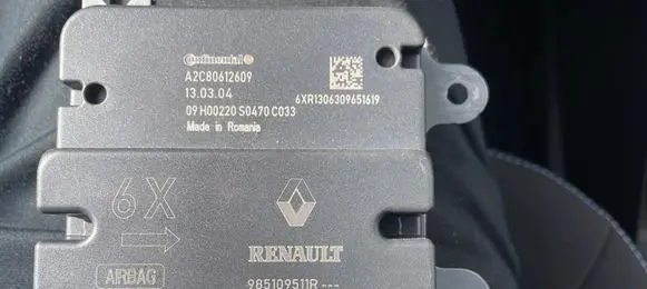 Renault Zoe Airbag control unit/module 985109511R