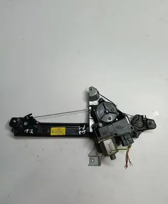 Rear door window regulator with motor