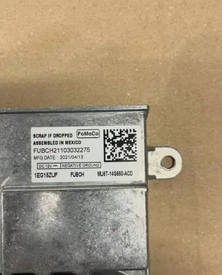 Ford Mustang Mach-E Other control units/modules MU5T14G650ACD