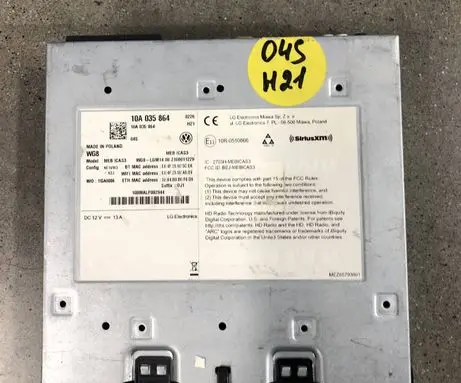 Volkswagen ID.3 MMI control unit 10A035864