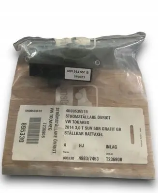 Volkswagen Touareg II Steering wheel adjustment switch 4H0953551B