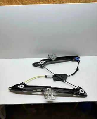 Rear door window regulator with motor