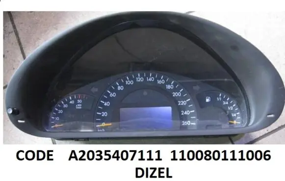 Mercedes-Benz C W203 Speedometer (instrument cluster) A2035407111 110080111006