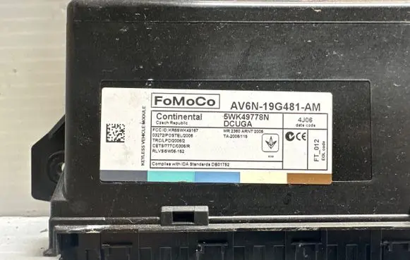 Ford Kuga II Comfort/convenience module AV6N19G481AM 5WK49778N