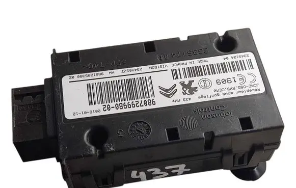 Peugeot 508 Tire pressure control unit 9807299980 2335174
