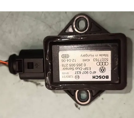 Audi A6 S6 C6 4F ESP acceleration yaw rate sensor 4f0907637