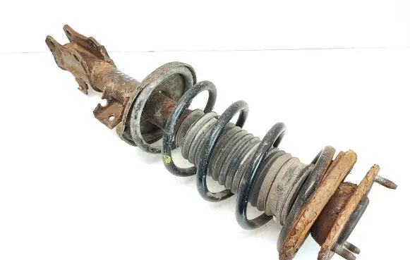 Front shock absorber with coil spring