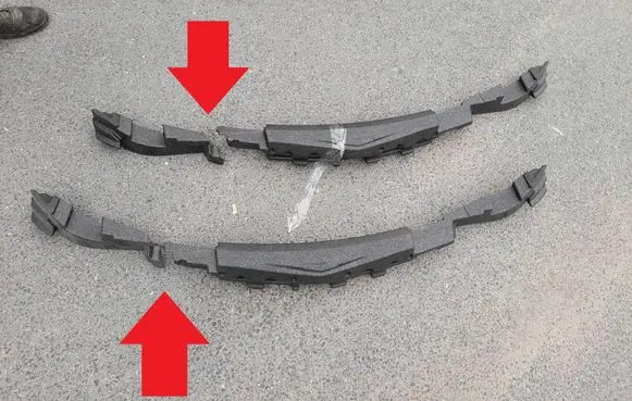 Mercedes-Benz C W204 Front bumper foam support bar A2048854137