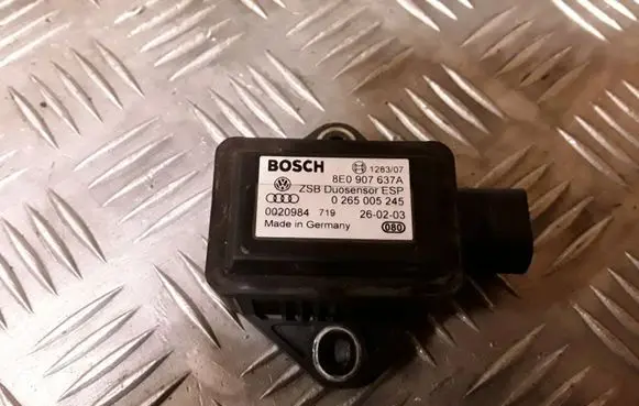 Audi A6 S6 C5 4B ESP acceleration yaw rate sensor 8E0907637A 0265005245