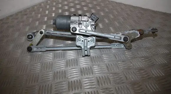 Front wiper linkage and motor
