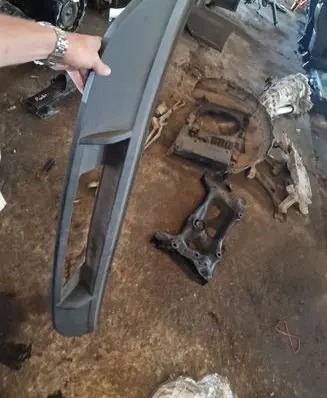 Rear bumper lower part trim