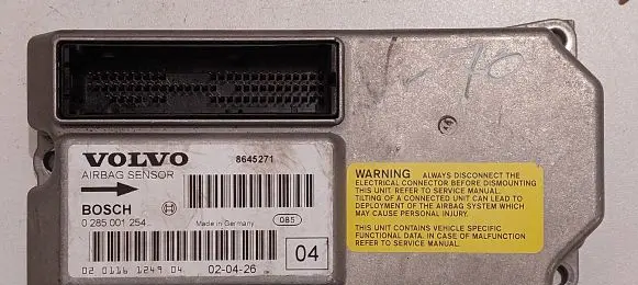 Volvo V70 Airbag control unit/module 8645271 0285001254 020116124904