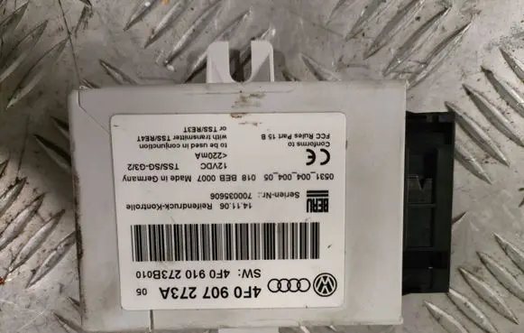 Audi A6 S6 C6 4F Other control units/modules 4F0907273A 700035606 4F0910273B