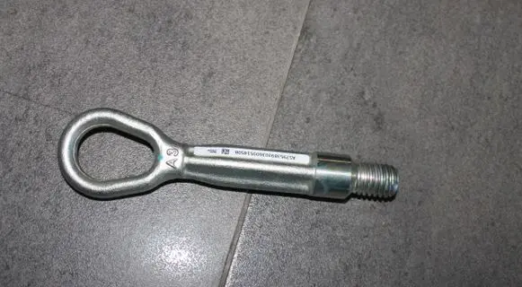 Towing hook eye