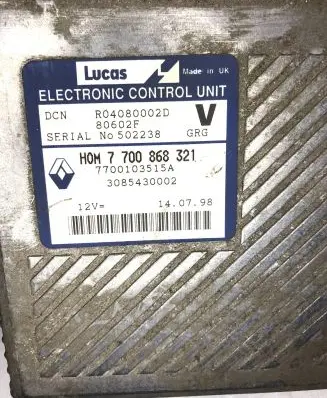 Volvo S40, V40 Engine ECU kit and lock set 7700868321 R04080002D 7700103515A