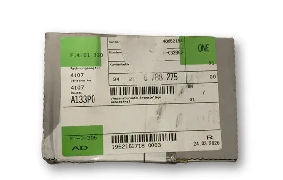BMW Z4 E89 Brake pads (rear) 34216788275 6788275