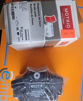 Renault Trafic II (X83) Brake pads (rear) 8660006306 48006306 692781