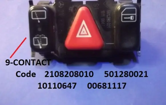 Hazard light switch