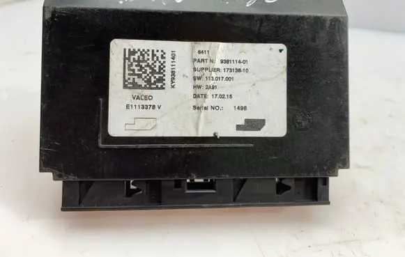 BMW 3 F30 F35 F31 Air conditioning/heating control unit 938111401 17313810 113017001