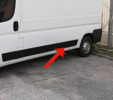 Fiat Ducato Rear fender molding trim 1306612070 B803