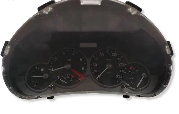 Peugeot 206 Speedometer (instrument cluster) 9645847180 YG0ZTJ12 6104JH
