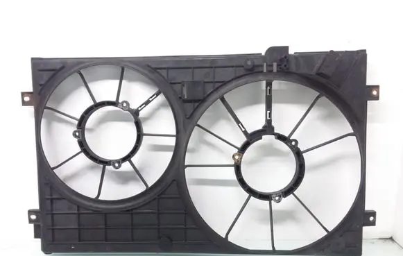Skoda Octavia Mk2 (1Z) Radiator cooling fan shroud 1K0121207T