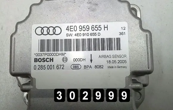 Audi A8 S8 D3 4E Airbag control unit/module 4E0959655H